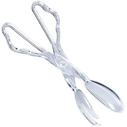 Clear Plastic Salad Tong 10"