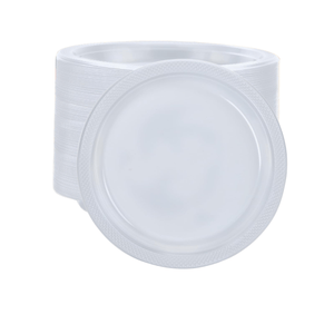 *BUY BULK* Hanna K. Signature Clear Heavyweight Plastic Plates 9"