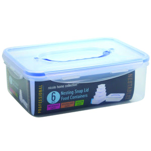 Nicole Home Collection Multi Premium Heavy Weight Plastic Clear Containers