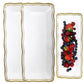 Aristocrat Collection 13.75"x6" White & Gold Narrow Serving Trays