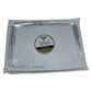 Whisk Collection 8" x 11" White Rectangle Serving Plastic Tray Silver Accent