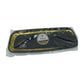 Whisk Collection 6.5" x 17.5" Black Oval Serving Plastic Tray Gold Accent