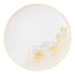 *BUY BULK* Orchid Collection White & Gold Disposable Plastic Dinner Tableware COMBO Set