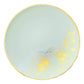 *BUY BULK* Orchid Collection  Antique Turquoise & Gold Disposable Plastic Dinner Tableware COMBO Set