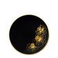 *BUY BULK* Orchid Collection  Black & Gold Disposable Plastic Dinner Tableware COMBO Set
