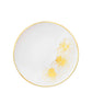 *BUY BULK* Orchid Collection White & Gold Disposable Plastic Dinner Tableware COMBO Set