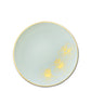 *BUY BULK* Orchid Collection  Antique Turquoise & Gold Disposable Plastic Dinner Tableware COMBO Set