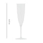 White Plastic Champagne Cup 6oz