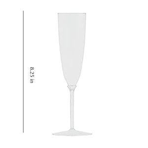 White Plastic Champagne Cup 6oz
