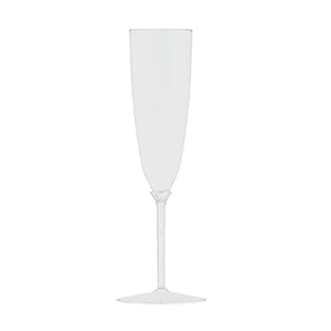White Plastic Champagne Cup 6oz