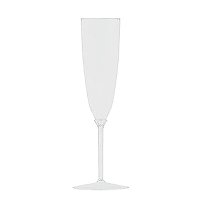 White Plastic Champagne Cup 6oz