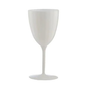 White Plastic Wine Goblet 7oz