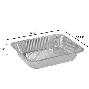 Disposable Regular weight 9×13 Half Size Aluminum Pans & Lids COMBO