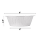 Disposable Aluminum 8” Round Extra Deep Extra Heavy Pans