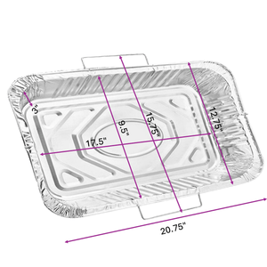 Disposable Aluminum 2.75X12.75X3 inches Full Size Pans with Handle Rack