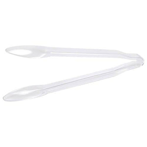 12" Clear Plastic Tongs