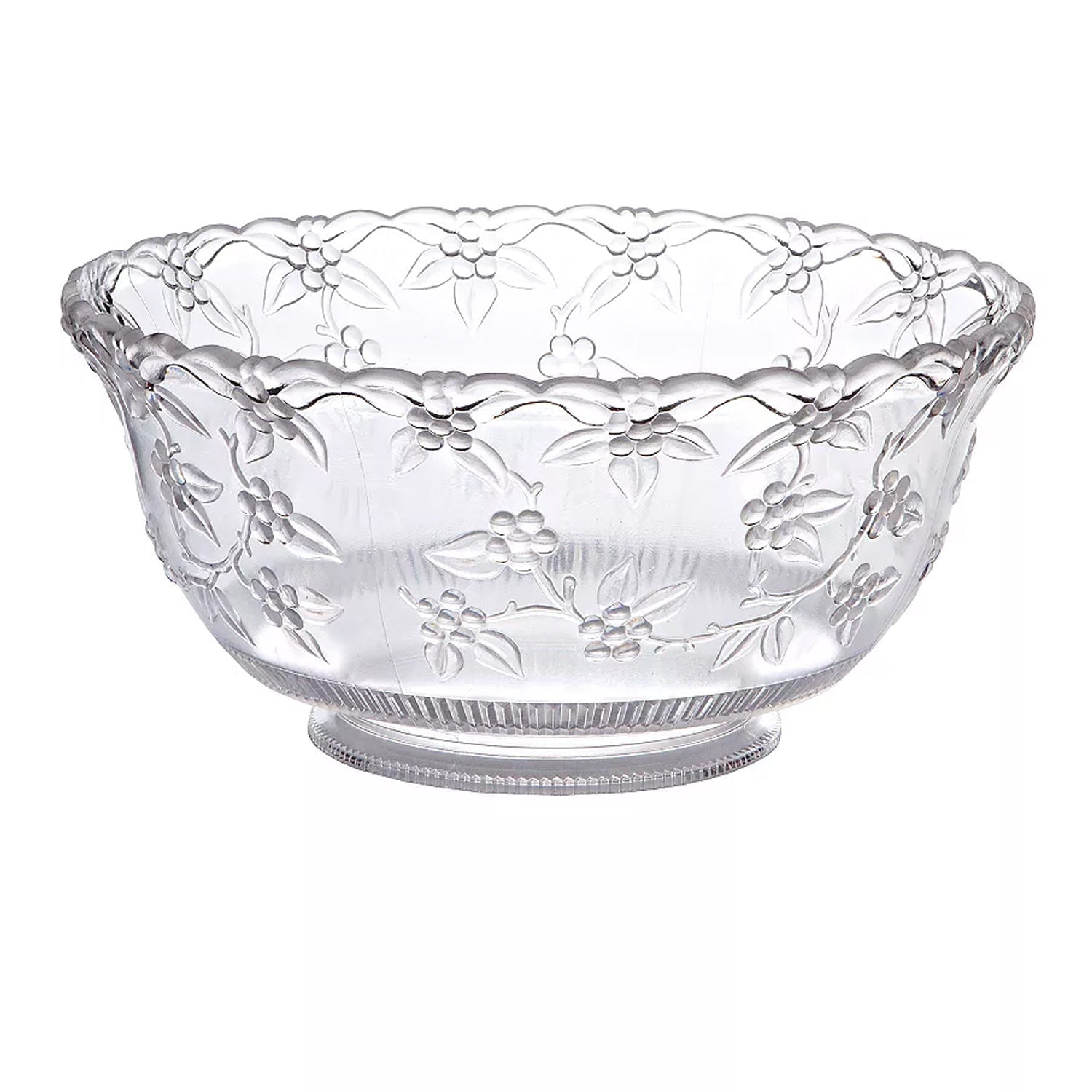 8 Quart Clear Premium Xtra Heavy Weight Punch Bowl Serverware Hanna K 1 Piece