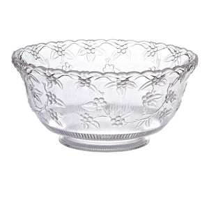 8 Quart Clear Premium Xtra Heavy Weight Punch Bowl Serverware Hanna K 1 Piece