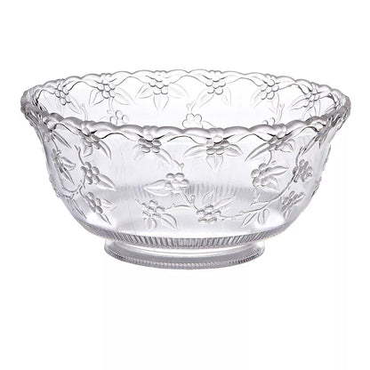 8 Quart Clear Premium Xtra Heavy Weight Punch Bowl Serverware Hanna K 1 Piece