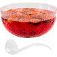 12 Quart Premium EXTRA Heavy Weight Plastic CRYSTAL Clear Punch Bowl
