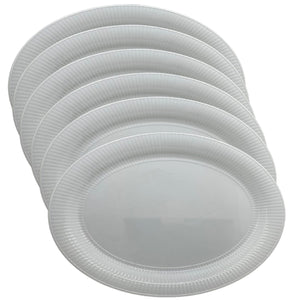 Oval Plastic Heavy Weight Tray White 14.25"X 18.5'' Serverware Hanna K Signature 6 Pieces⟹5% off