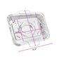 Disposable Aluminum 9X13 inches Half Size Pans with Handle Rack With Lids