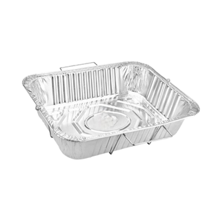 Disposable Aluminum 9X13 inches Half Size Pans with Handle Rack