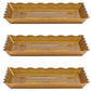 12" x 18" Gold Plastic Rectangular Serving Tray – Stylish, Durable, Disposable