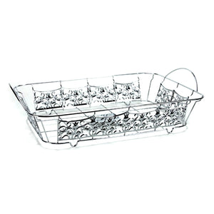 Hanna K. Signature Elements Decorative Disposable Aluminum Pan Holder Roaster