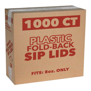 *WHOLESALE* Disposable - Lids for ONLY 8oz. Poly-Paper Hot/Cold Cups | 1000 ct.