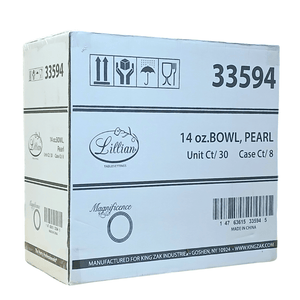 *WHOLESALE* Magnificent Heavyweight 14oz Plastic Bowls Value pack White Pearl: 240CT