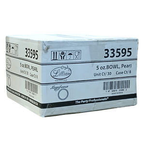 *WHOLESALE* Magnificence Heavyweight 5oz Plastic Bowls Value Pack White Pearl: 240CT