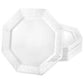 Lillian Tablesettings Lacetagon Plastic Plate Pearl 7.25"
