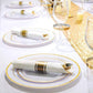 *BULK* Pre-Rolled set Cutlery Combo Spoon, Knife, Forks and Napkin Polished Gold