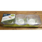 Lillian Tablesettings 6 Count Mini Plastic Clear 3-Dip Dish