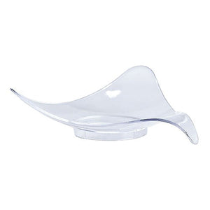 Lillian Mini Plastic Triangle Dish Clear