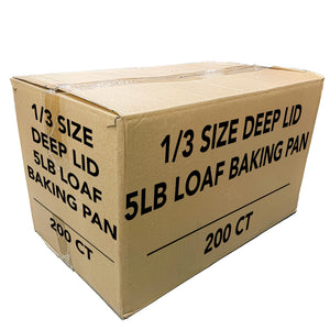 *WHOLESALE* ALUMINUM LID FOR 5 LB LOAF BAKING PAN 12.5" X 6.5" | 200 ct/case
