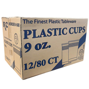 *WHOLESALE* 9 oz - Disposable - Clear - Everyday Cups | 960 ct.