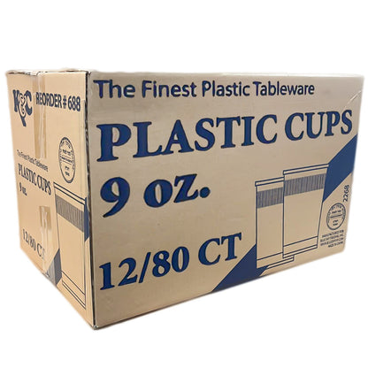 *WHOLESALE* 9 oz - Disposable - Clear - Everyday Cups | 960 ct.