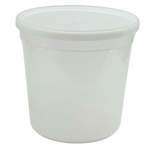 48oz Extra Strong Quality Plastic Deli Container with Lids