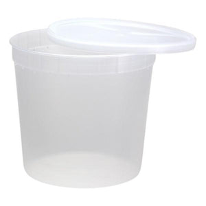 80 oz Extra Strong Quality Plastic Deli Container with Lids