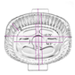 Disposable Aluminum Oval 17.75 X 17X3.25 inches Turkey Roaster Handle Rack Roaster