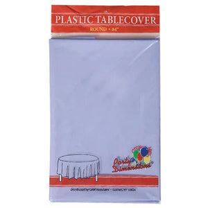 TableCloth Plastic Disposable Round Lavender 84''