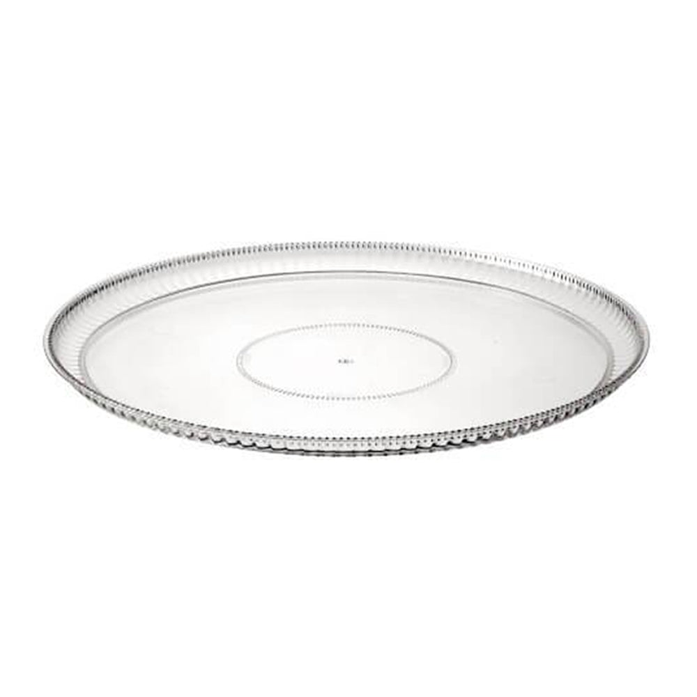 12'' Clear Plastic Ridged Tray