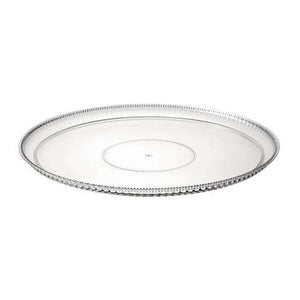 12'' Clear Plastic Ridged Tray