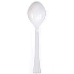 Pearl Plastic Salad Heavy Weight Serving Spoon 12" Serverware Lillian 1 Piece
