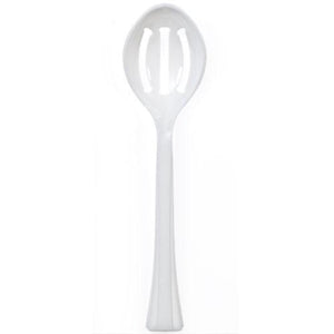 Pearl Plastic Slotted Salad Heavy Weight Serving Spoon 12"