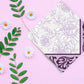 Purple Petal Pride Disposable Lunch Paper Napkins 20CT