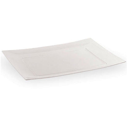 Rectangular Plastic Entree Plates Clear 11.75"