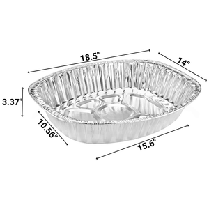 Disposable & Durable Large Oval Turkey Roaster Pans